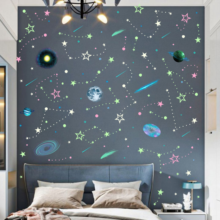 497%20Pcs/Set%20Luminous%20Stars%20Dots%20Planet%20Wall%20Sticker%20For%20Baby%20Kids%20Room%20Bedroom%20Home%20Decoration%20Mural%20Glow%20In%20The%20Dark%20Decals%20-%20Image%205