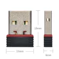 USB WiFi signal receiving transmitter adapter 150M Realtek 8188FTV wireless network card. 
