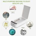 UV-C Ultraviolet Light Sterilizer Disinfection Box, Multifunctional Sterilization Box, Portable UV Sterilizer Aromatherapy Function Disinfector, Cell Phone Cleaners Box for iOS Android Smartphones. 