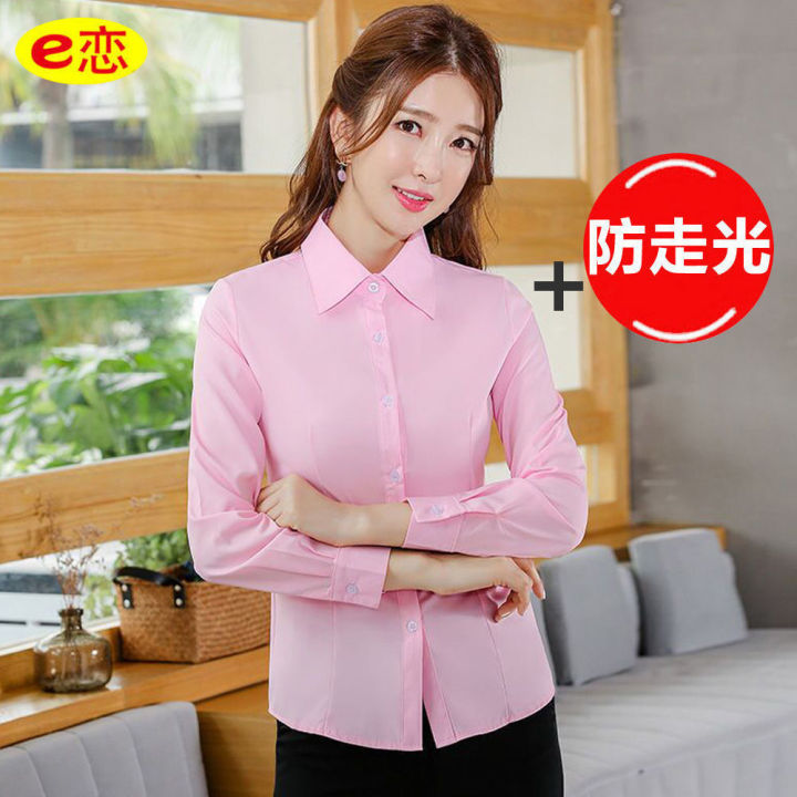 Shirt%20Women's%20White%20Long-Sleeved%20Shirt%20Work%20Clothes%20New%20Inner%20Wear%20Base%20Shirt%20Large%20Size%20Suit%20Business%20Wear%20Outerwear%20Shirt%20-%20Image%209