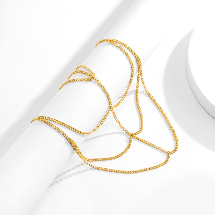 PuRui%20Fashion%20Simple%20Metal%20Multilayer%20Chain%20Upper%20Arm%20Bracelet%20Women's%20Sleeveless%20Shoulder%20Ornament%20Shoulder%20Chain%20Body%20Jewelry%20-%20Image%206