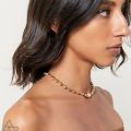 LUNA CHIAO 2024 New Jewelry Chic Style Cooper Ball Chain Choker Chunky Necklace for Women Summer. 