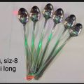 6 Pcs Of Long Handle Spoon Set. 