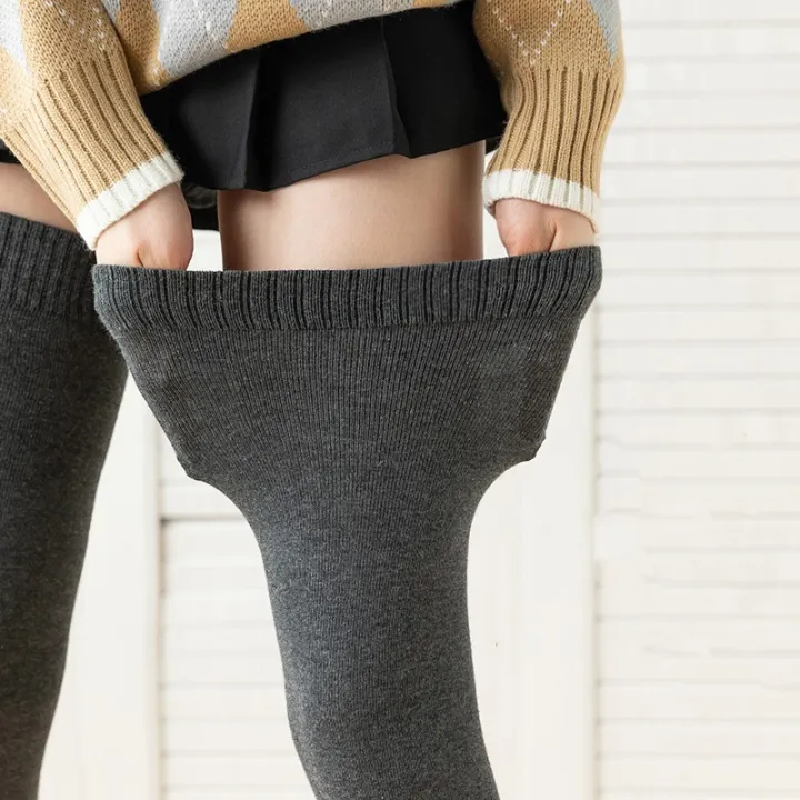 Black%20White%20Soild%20Color%20Long%20Stockings%20Women%20Over%20Knee%20Thigh%20High%20Over%20The%20Knee%20Stockings%20Lolita%20Ladies%20Warm%20Knee%20Socks%20-%20Image%204