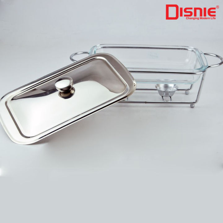 Glass Chafing Serving Buffet Dish -Round 1.3L
