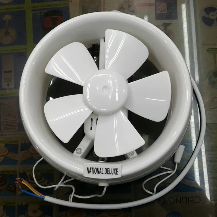 National%20Deluxe%20Round%20Glass%20Window%20Bathroom%20Exhaust%20Fan%206"%20inch%20-%20Image%203