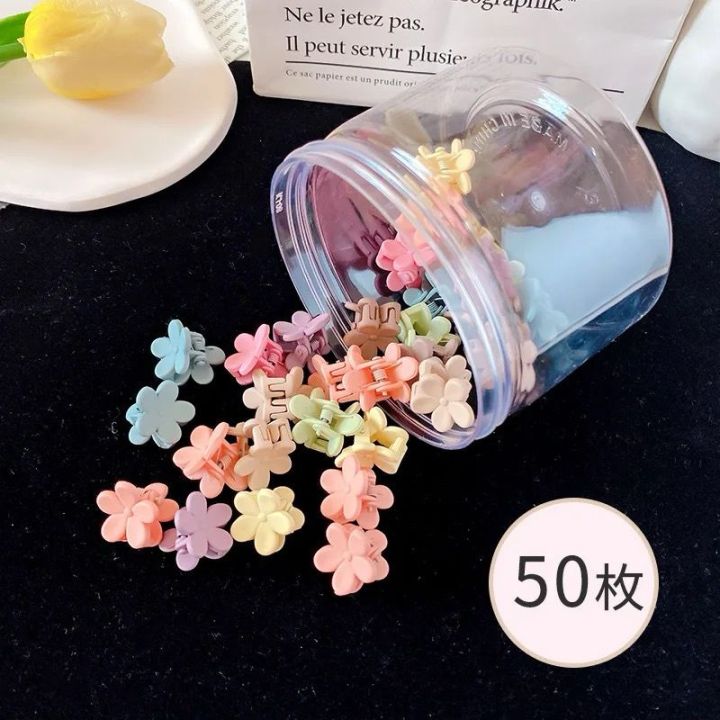 50 pcs Girls Mini Hair Clip Set Lot of Tiny Mini Jaw Clips - A Hair Band and Hair Clip Set