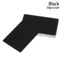 50 PCs/Set Portable Metal Business Card Aluminum Blank Laser Engraving Cards Special Logo Printing Customizable Office Supplies. 