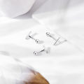 ZS 14/16G 925Sliver Minimalist Belly Button Ring Women Zircon Reverse Navel Piercing T Shape Navel Rings Barbell Body Jewelry. 