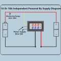 DC 0-100V 10A Digital Voltmeter Ammeter Dual Display Voltage Detector Current Meter Panel Amp Volt Gauge 0.28" Red Blue LED. 