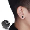 Black Magnetic Earring Stud For Men. 