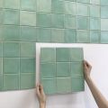 3D Peel and Stick Green Tile Kitchen Splash Back Tile Sticker 3D Wall Sticker Self-adhesive Wall Panel Waterproof. 