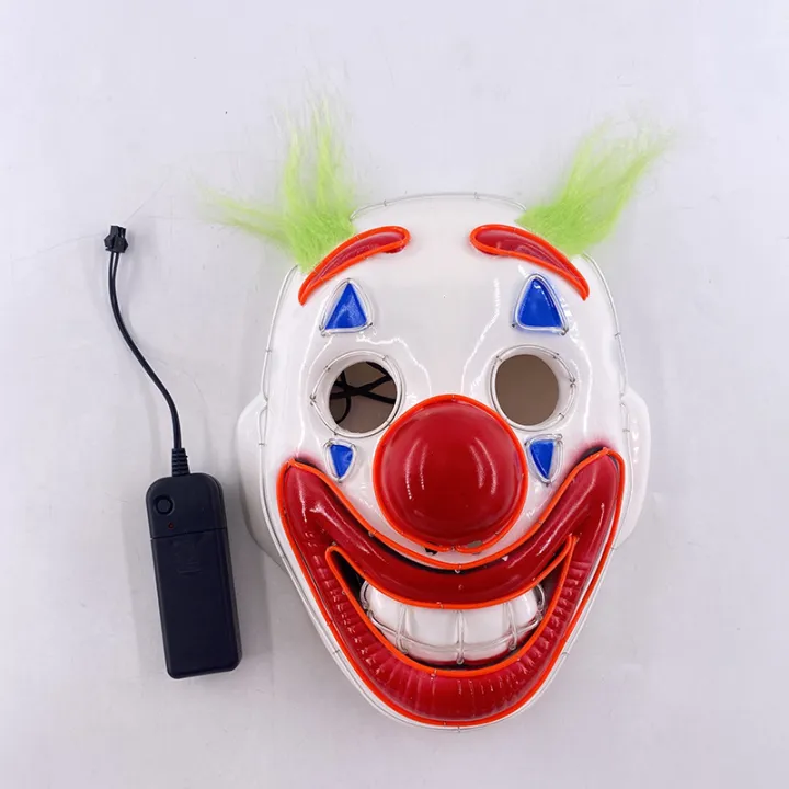 Cross%20Border%20New%20Arrival%20Halloween%20New%20Green%20Hair%20Wig%20Clown%20Full%20Face%20LED%20Luminous%20Mask%20DJ%20Music%20Festival%20EL%20Mask%20-%20Image%205