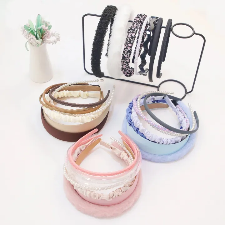 7pcs%20Set%20Fashion%20Headbands%20for%20Women%20Girls%20Pearl%20Hair%20Bands%20Versatile%20Simple%20Hairband%20Hair%20Hoop%20Hair%20Accessories%20Headwear%20-%20Image%203