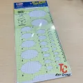 Ellipse Ruler E-606 Technical Ruler, Ellipse Template Ruler. 