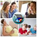 TWEXQNY 2X Portable CD Player Double Headphone Version Contact Button Reproductor CD Walkman Rechargeable Shockproof LCD Display. 