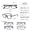 SZTZX Ultra-Light Rubber Pure Titanium Reading Glasses Blue Light Blocking Myopia Hyperopia Optical Glasses Prescription Eyewear. 