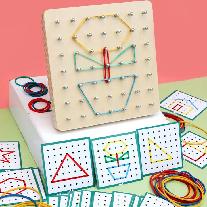 Wooden%20Geoboard%20Mathematical%20Manipulative%20Array%20Block%20Geoboard%20Kids%20Educational%20Toy%20With%20Rubber%20Cards%20Montessori%20Puzzle%20Toys%20-%20Image%204