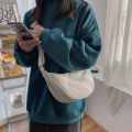 Korean Canvas Sling Bag Women Mini Dumpling Bag Casual Shoulder Crossbody Bag. 