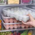 Egg Storage Box Large Capacity Kitchen Refrigerator Egg Case Organizer Holder Box Plastic Egg Dispenser Container Case Storage.