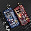 Shockproof Ring Phone Case For OnePlus Ace3/1+12R Silicone Back Cover Lanyard Waterproof Fashion Design Wristband Cute.