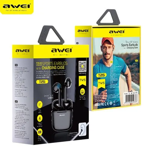 AWEI%20T26%20TWS%20Earbuds/AirDots%20Stereo%20Sound%20HiFi%20Bass%20Sound%20Touch%20Contorl%20Earphone%20-%20Image%203