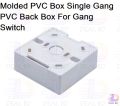 Molded PVC Box SINGLE Gang PVC Back Box For Gang Switches Gang Socket 86x85x33mm Faceplate Wall Mount Switch Socket White PVC Deep Box.