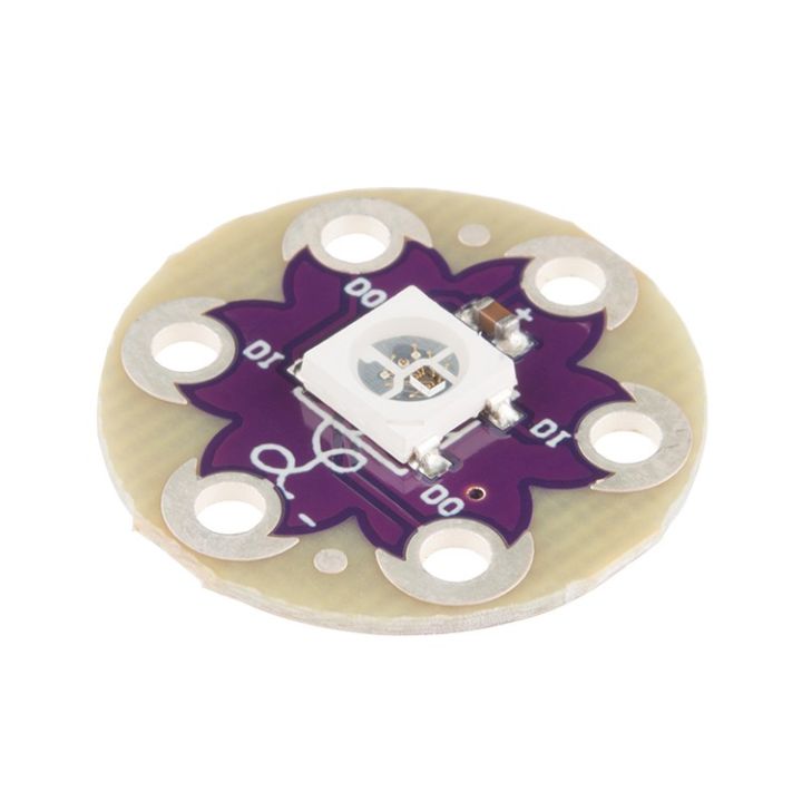 1 bit Purple - Arduino LilyPad Neo Pixel Board with WS2812 LEDs