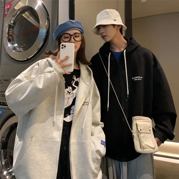 insHong%20Kong%20Style%20Cardigan%20Sweater%20Men's%20Autumn%20and%20Winter%20Korean%20Style%20Hooded%20Jacket%20Female%20Students%20Trendy%20Loose%20All-Match%20Couple%20Sweaterc%20-%20Image%203