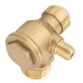 Male Thread 90 Degree Brass Air Check Valve Spare Parts 20*19*10mm.
