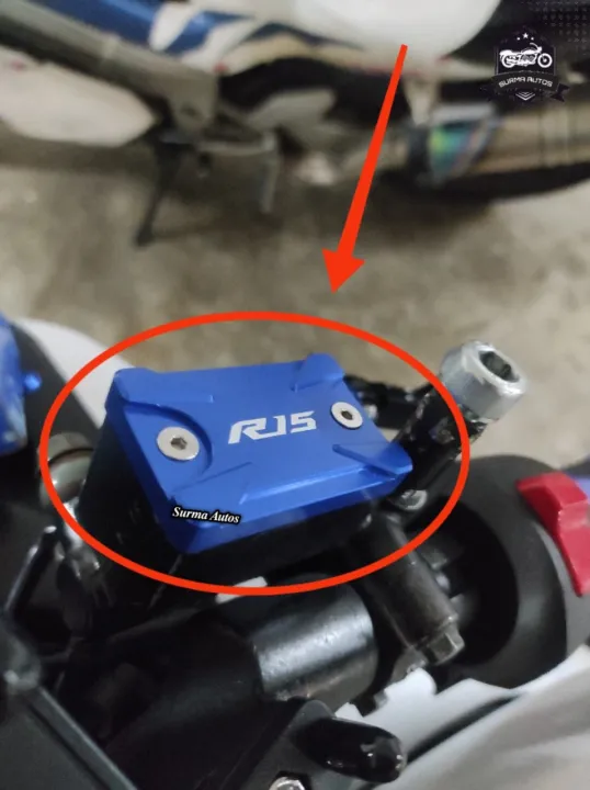 Motorcycle%20CNC%20Aluminum%20Rear%20Brake%20Fluid%20Reservoir%20Cap%20Cover%20For%20YAMAHA%20R15%20V3%20&%20V4%20Indian%20-%20Image%206