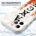One P-Piece Luffy Anime Cute Liquid Left Rope For Apple iPhone 15 14 13 12 11 XS XR X 8 7 SE Pro Max Plus Mini Funda Phone Case.
