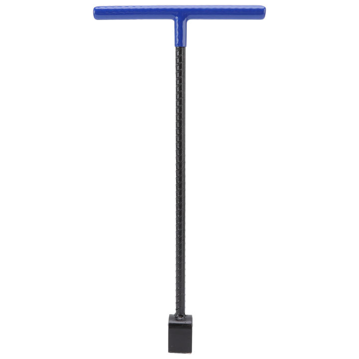 Steel Water Meter Key Wrench Multifunction T Handle Curb Key With 4 Way Utility Tool for Valves Faucets Blue