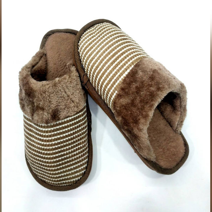 Soft Woolen Slipper Shoes for All   Shiter juta (শীতে ঘরে পরার  জুতা) Warm Winter or House Slippers Shoes for GentsFree Size