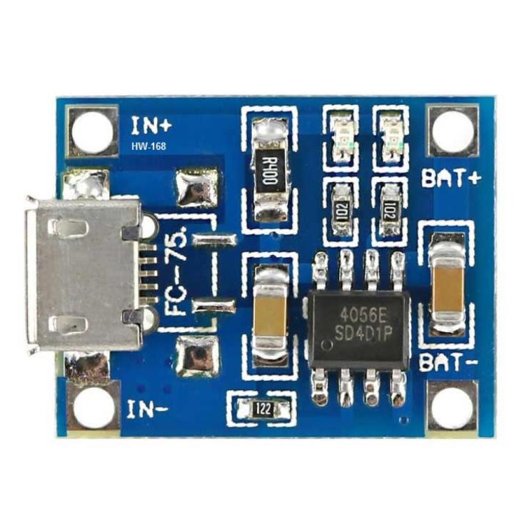 TP4056 1A Battery Charging Module-Micro B USB