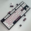 Pink large-character keycaps Hope Brother Original Adaptation to the original height of the mechanical keyboard, the material of the sublimation key, the claw.