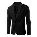 2022 Fashion Men Blazer Coat Single Button Turn-down Collar Formal Suit Jacket Plus Size Suit Coat Wedding. 
