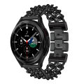 [autismaut] Suitable for Samsung Watch Stainless Steel Metal Strap Denim Chain Galaxy Watch 3/4/5/6 43/47mm. 