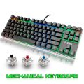 ZUOYA Gaming Mechanical Keyboard Game Anti-ghosting RGB Mix Backlit Blue Switch 87key teclado mecanico For Game Laptop PC. 