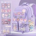 Sanrio My Melody Mochilas Aestethic Bag Escuela Student Campus Backpack Cute Fashion Printing Large Capacity Kawaii Simple Tidy.