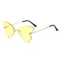 Vintage Rimless Butterfly Shape Sunglasses Streetwear Women Luxury Funny Pink Sun Glasses Shades UV400 2022 Brand Designer SG031. 