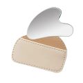 1pc Heart Shape SPA Massage Beeswax Resin Gua sha Scraping Massage Scraper Face Massager Acupuncture Guasha Board Massager for face.