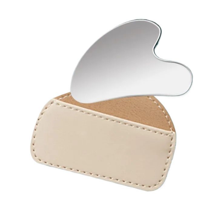 1pc Heart Shape SPA Massage Beeswax Resin Gua sha Scraping Massage Scraper Face Massager Acupuncture Guasha Board Massager for face
