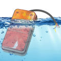 2Pcs 12V 10LED Waterproof Truck Trailer Truck Tail Light Indicator. 