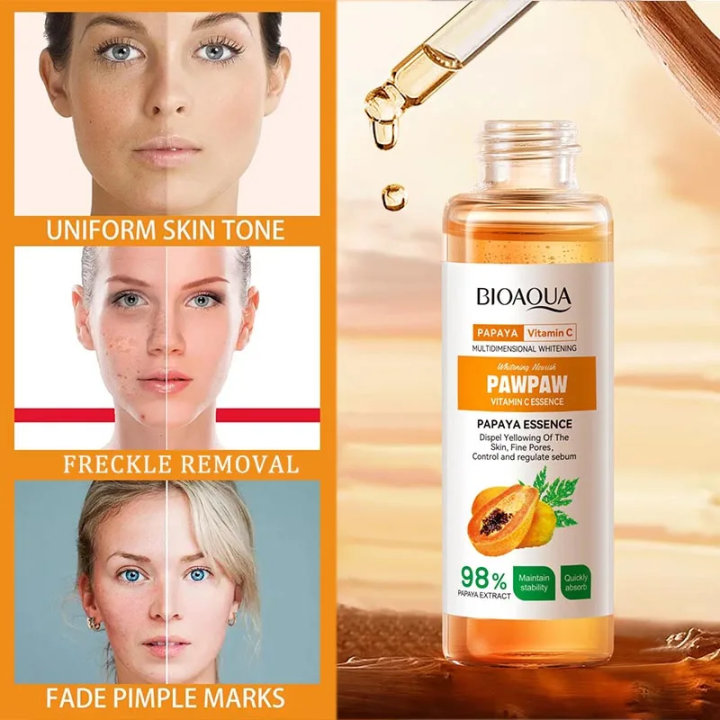 〽️ Bioaqua Pawpaw Vitamin C Essence – 30ml | Brightening & Hydrating ...