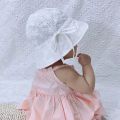 New Summer Breathable Baby Sun Hat Cute Flower Baby Girl Beach Hat Outdoor Kids Children Bucket Cap Hollow Infant Baby Caps.