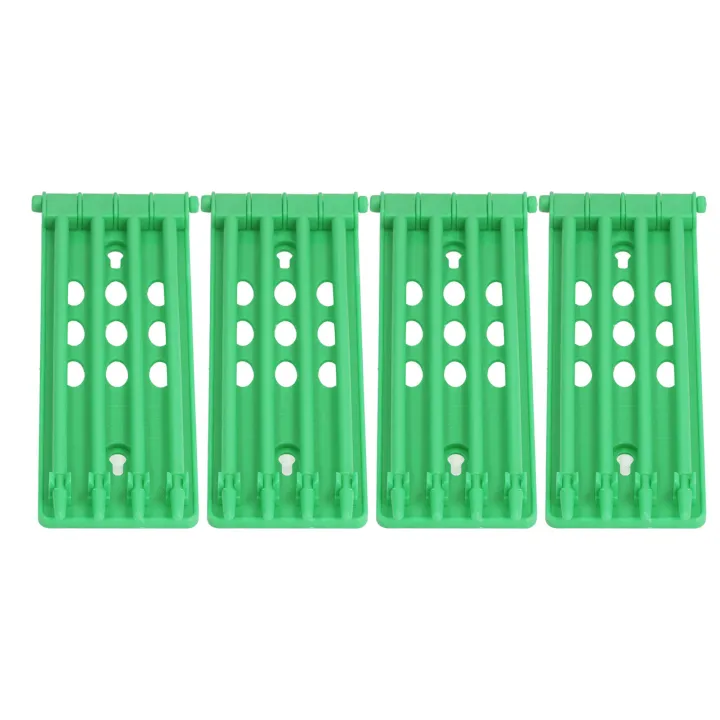 4Pcs%20Pigeon%20Leg%20Ring%20Stand%204%20Column%20Design%20Large%20Capacity%20Wall%20Mounted%20Safe%20Durable%20Plastic%20Parrot%20Leg%20Ring%20Holder%20Green%20-%20Image%203