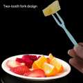 1 Box Fruit Fork Cute Set Of Plastic Disposable Fruit Stick Home Eat Cake Vegetable Salad Small Fork - Cute Set Of Plastic Disposable Fruit Forks. 
