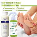 120ml Foot Exfoliator Softener 100ml Foot Spray 6 Seconds Remove Dead Skin Calluses Anti-Cracked Heel Enhancer Nail Pedicure.