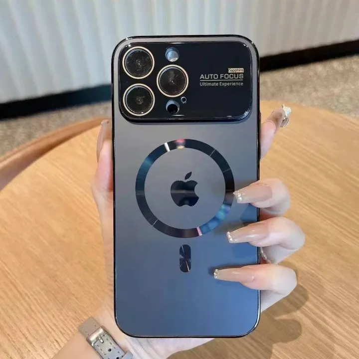 AUTO%20FOCUS%20Magsafe%20Magnetic%20Wireless%20Charging%20With%20Large%20Window%20in%20Machine%20Color%20With%20Electroplating%20Frame%20Phone%20Case%20%20For%20iPhone%2015%20/%2014%20/%2013%20/%2012%20/%2011%20Series%20Back%20Cover%20-%20Image%202